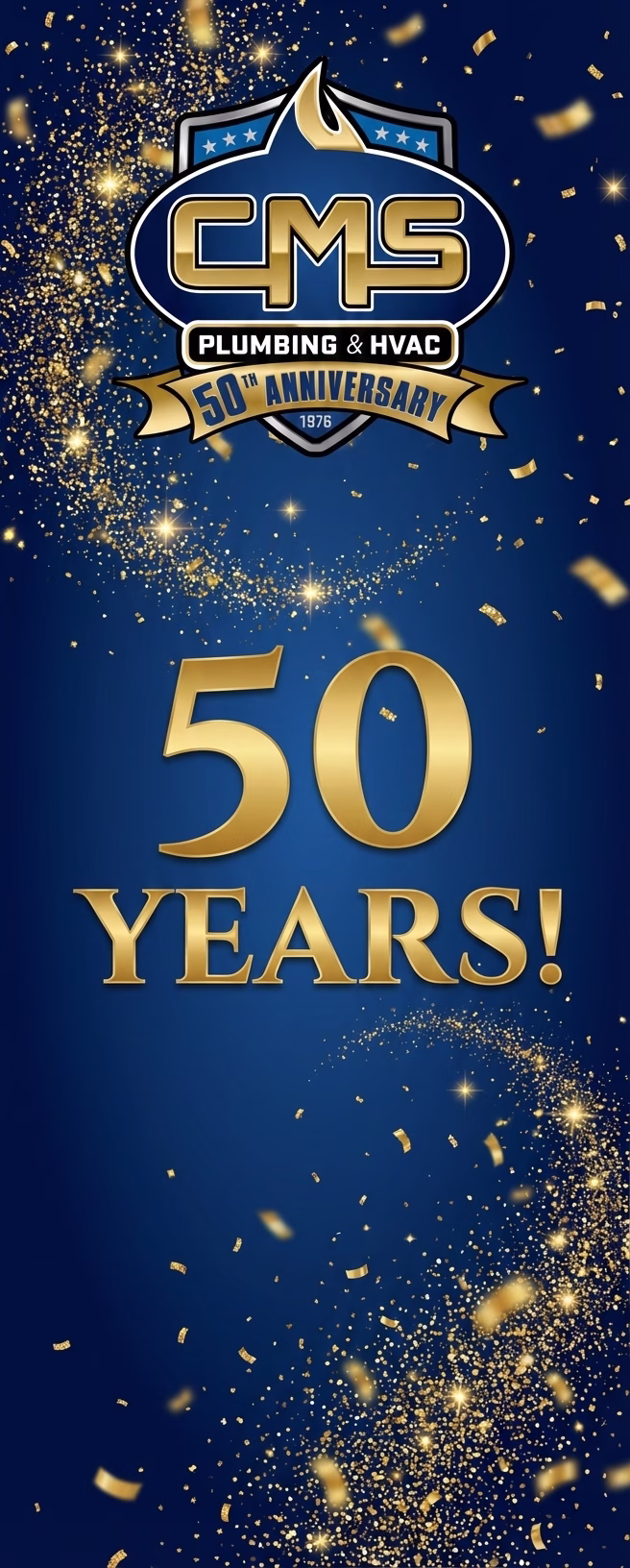 CMS Celebrates 50 Years of Service Banner